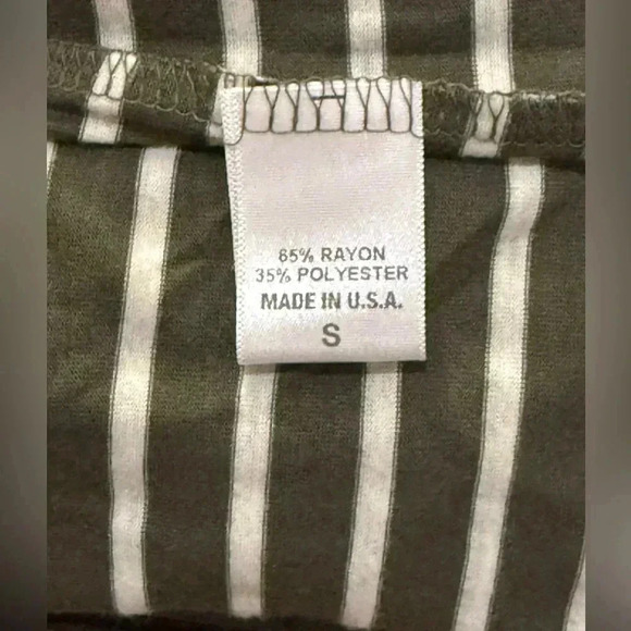 H.I.P. Green & White Striped Open Front Cardigan - Picture 6 of 6